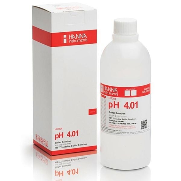 Hanna HI7004L Ph4 Kalibrasyon Solüsyon Çözeltisi 500mL