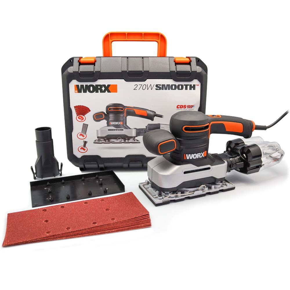 Worx 270Watt Profesyonel Devir Ayarlı Titreşimli Zımpara-WX642.1