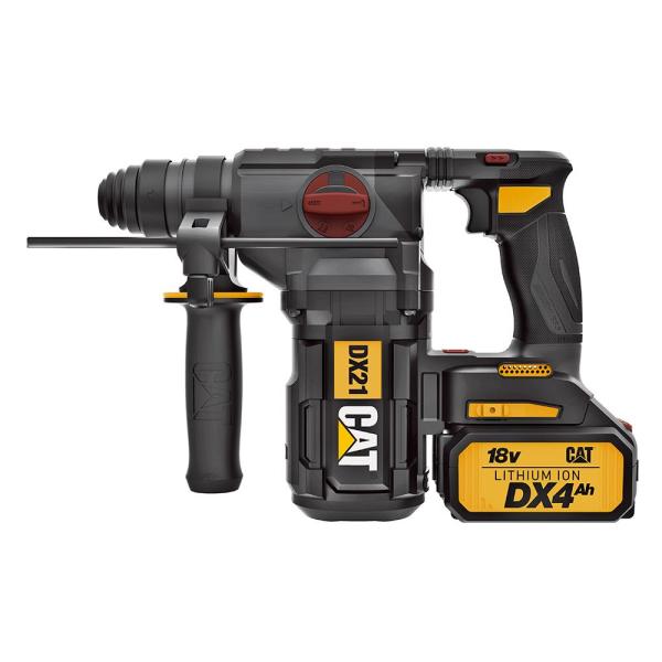 CAT DX21 Çift Akülü Şarjlı SDS-Plus Pnömatik Kırıcı ve Delici 18Volt 4.0Ah 2.2J