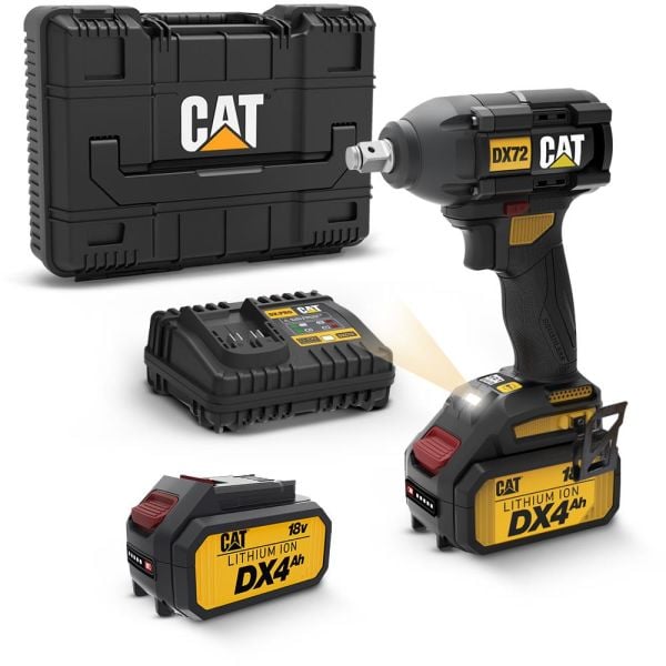 CAT DX72 Çift Akülü Şarjlı Somun Sıkma 350Nm-18Volt/4.0Ah