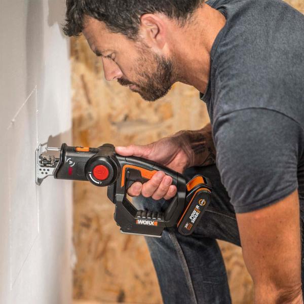 WORX WX550 Profesyonel Dekupaj ve Tilki Kuyruğu Testere  20Volt 2.0Ah.