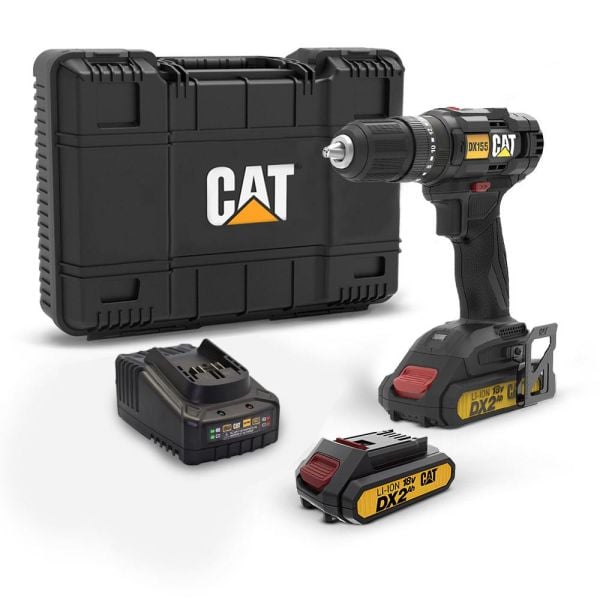 CAT DX155.1 Çift Akülü Şarjlı Darbeli Matkap 18Volt/2.0Ah