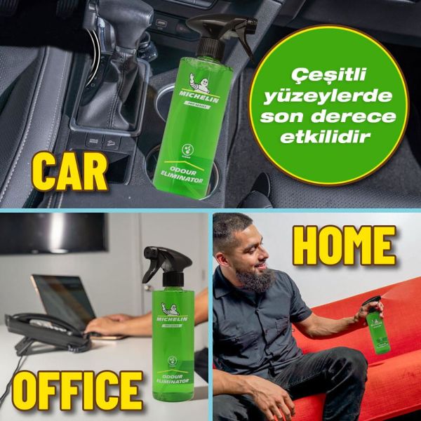 Michelin 500ml PRO Serisi Koltuk, Döşeme, Halı, Klima Havalandırma Koku Giderici Sprey