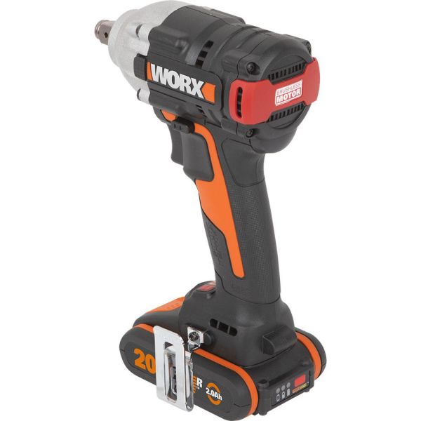 WORX Li-ion Çift Akülü 300Nm Kömürsüz Somun Sıkma 20Volt/2.0Ah