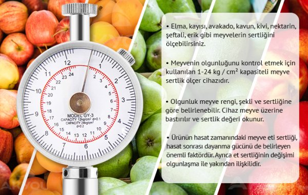 Penetrometre GY-3 Meyve Sertliği Ölçer