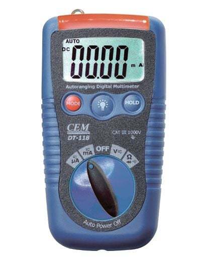 CEM DT-118B   Cep Tipi Mini Multimetre