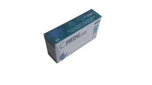 MEDIC GLOVE Mavi Pudrasız (Medium) Nitril Muayene Eldiveni - 20 Paket - 1 Koli