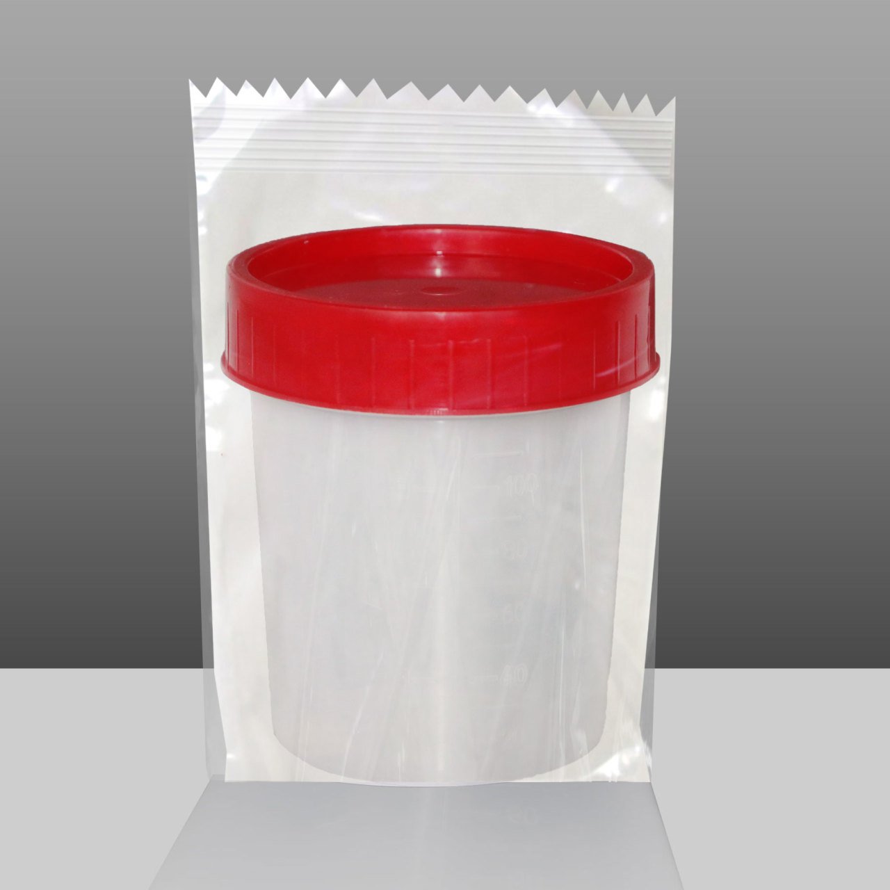 İdrar Toplama Bardağı 100 ml (Steril / Tekli Poşetli) / Urine Collection Container (Sterile / Packed)