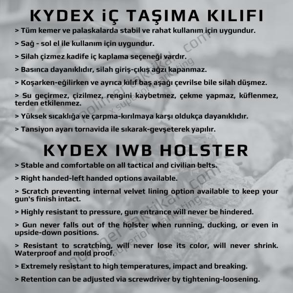 Girsan YAVUZ16 COMPACT Kydex Silah Kılıfı İç Taşıma