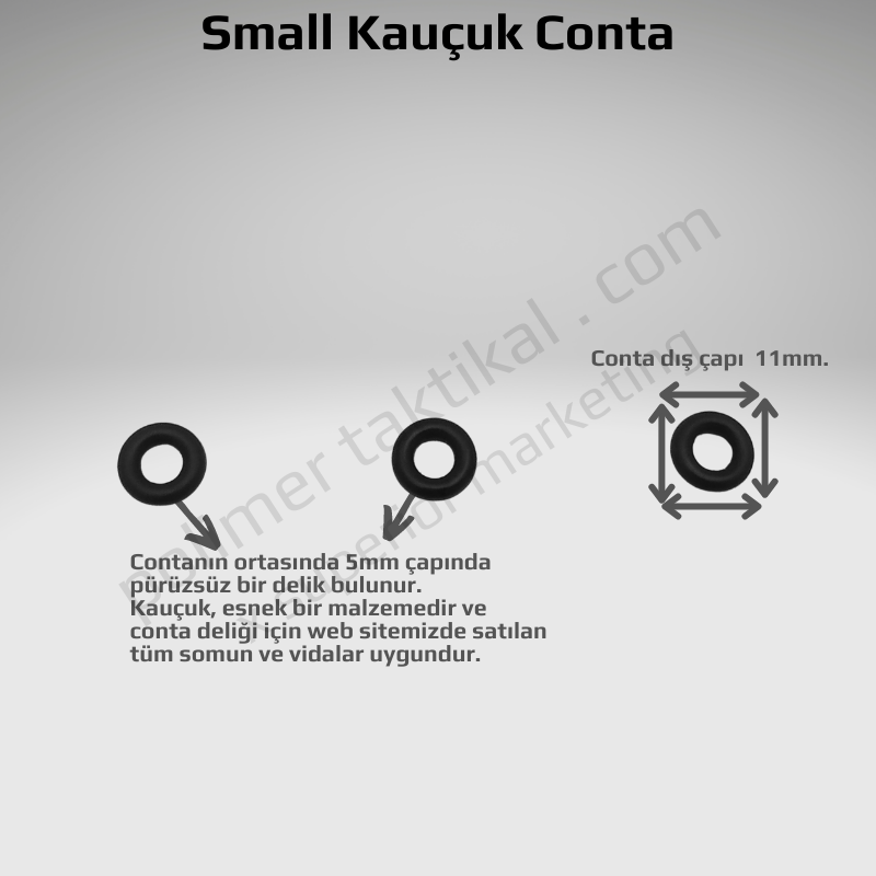 Small Kauçuk Conta (20'li Paket)
