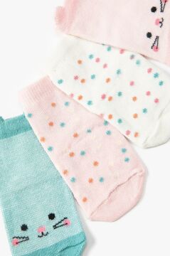 Koton Kız Bebek 4'lü Renkli Çorap Seti