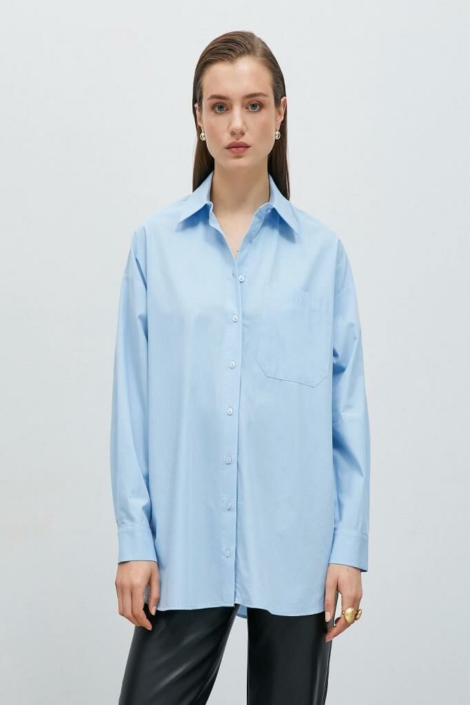 Koton Kadın Gömlek Mavi