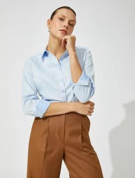 Koton Kadın Basic Pamuklu Gömlek