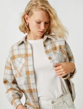 Koton Kadın Oduncu Gömlek Cep Detaylı