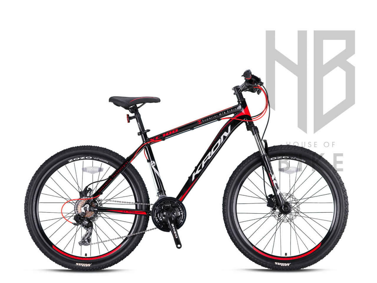 Kron XC100 - 27.5'' MTB Erkek - H.Disk - 21 Vites MAT FÜME-MAVİ/GRİ - 18'