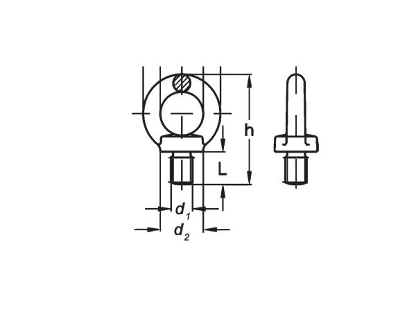 Aybolt Erkek 10 mm  DIN 580