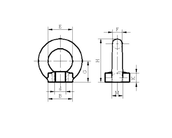 Aybolt Dişi 12 mm  DIN 582