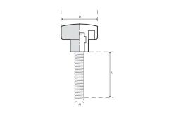 Kelebek Sap Erkek 63x38 mm M10