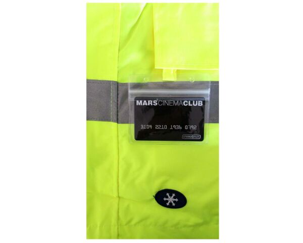 JUNIOR JN1011 Waterproof Fosforlu Oxford Parka Sarı XL beden