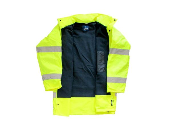 JUNIOR JN1011/P Waterproof Polarlı Fosforlu Oxford Parka Sarı L beden