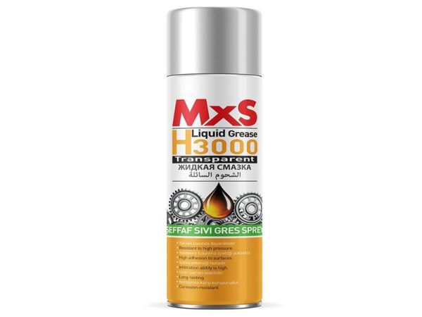 MXS H3000 Şeffaf Sıvı Gres Sprey 500 ml