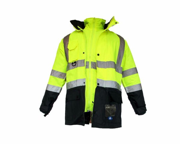 JUNIOR JN1003 (XXL) 5+1 İçi Çıkmalı Oxford Fosforlu Parka