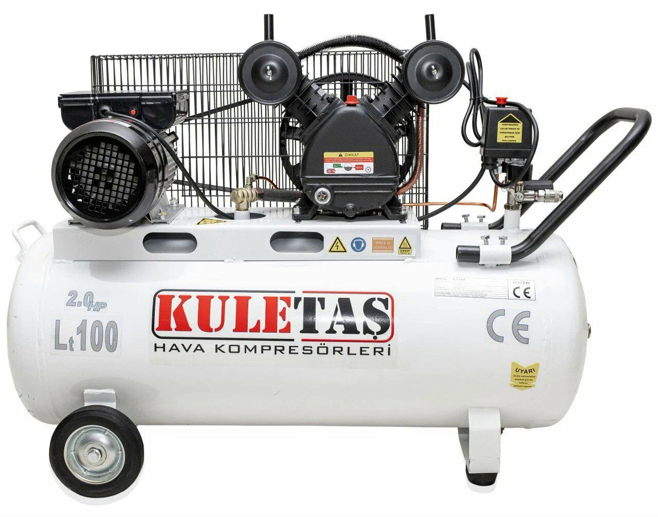 KULETAŞ HAVA KOMPRESÖRÜ 100  LİTRE 2HP