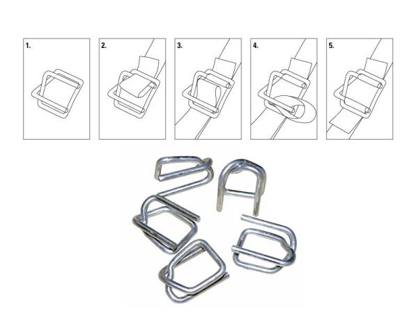 Plastik Çember Bukle Tel Toka 13 mm