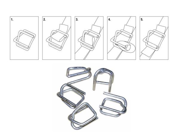 Plastik Çember Bukle Tel Toka 16 mm