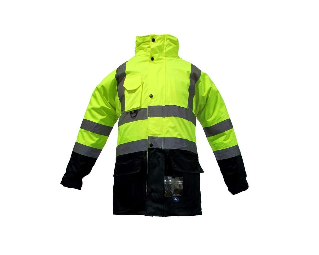 JUNIOR JN1003 Fosforlu Oxford 5+1 İçi Çıkmalı Parka Sarı M beden