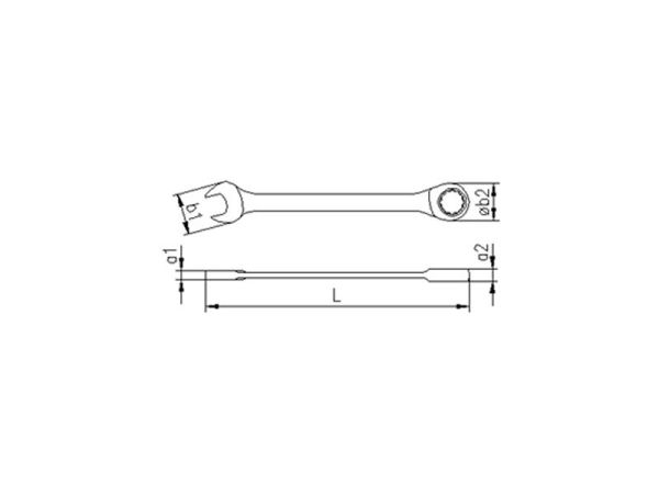 0340 Cırcır Kombine Anahtar 15 mm