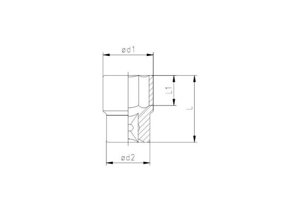 1113 Altı Köşe Lokma Anahtar 1/2'' 9 mm