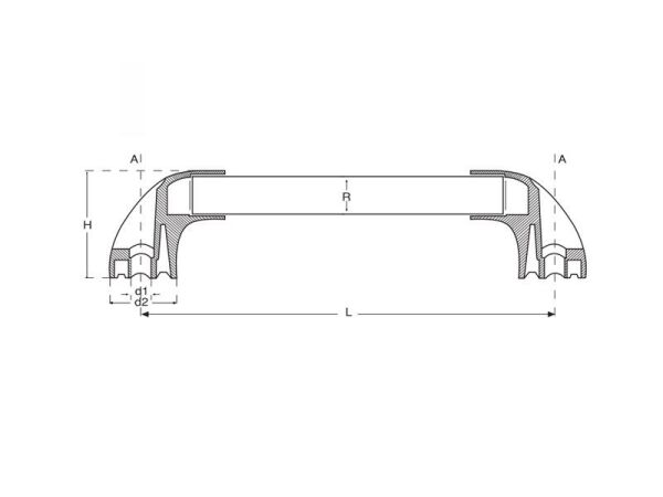 Plastik Profil Boru Kulp 300x20