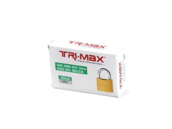 Tri-max Sarı Asma Kilit 32 mm