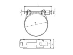 Ağır Tip Hortum Kelepçesi 55-59 mm