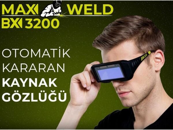 MAXİWELD BX-3200 Otomatik Kararan Kaynak Gözlüğü