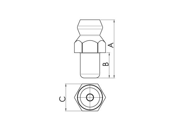 3/8 Düz Gresörlük H1 DIN 71412