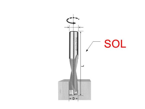 CNC Makine Delici Uç Sol 7 mm