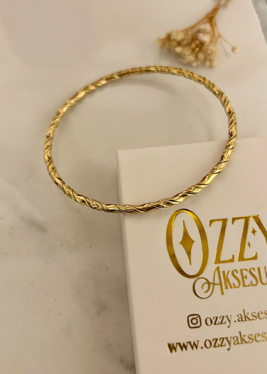 Çelik Dönerli Model Bilezik 6.6 cm Orta Boy