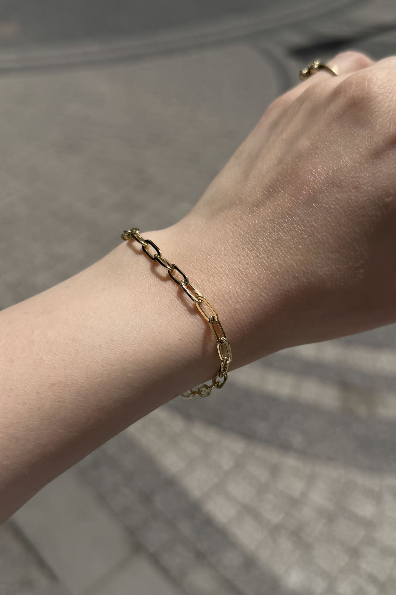 VIP Oval Halka Zincir Bileklik 19 cm 14K