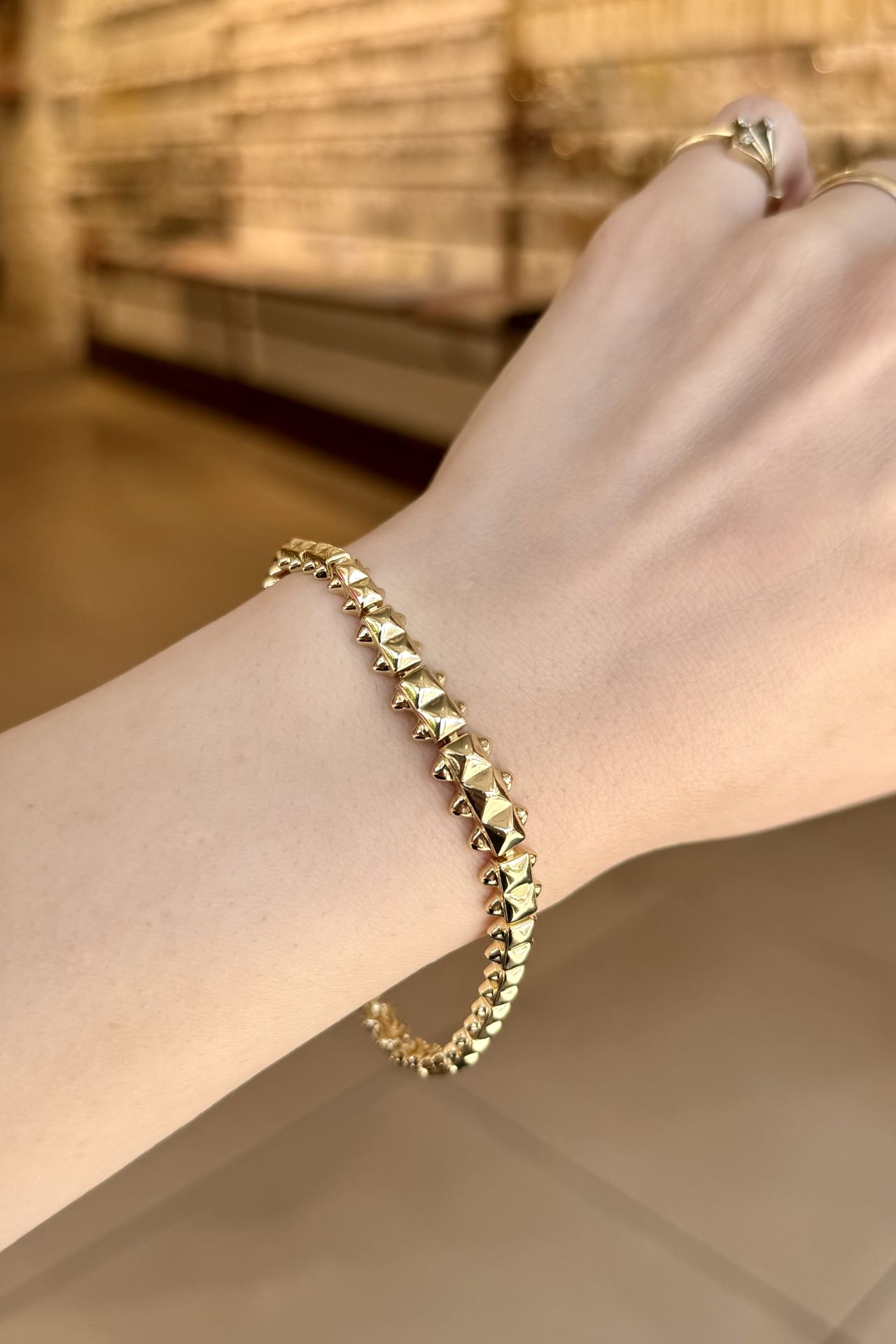 VIP Piramit Model Bileklik 16 + 3 cm 14K
