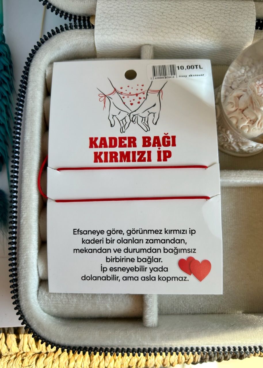 2'li Kırmızı İp Bileklik