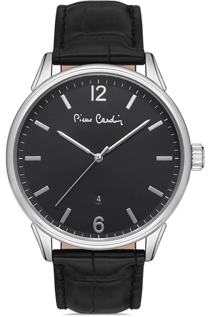 PIERRE CARDIN PC800101F103 SİYAH DERİ KORDON ERKEK KOL SAATİ