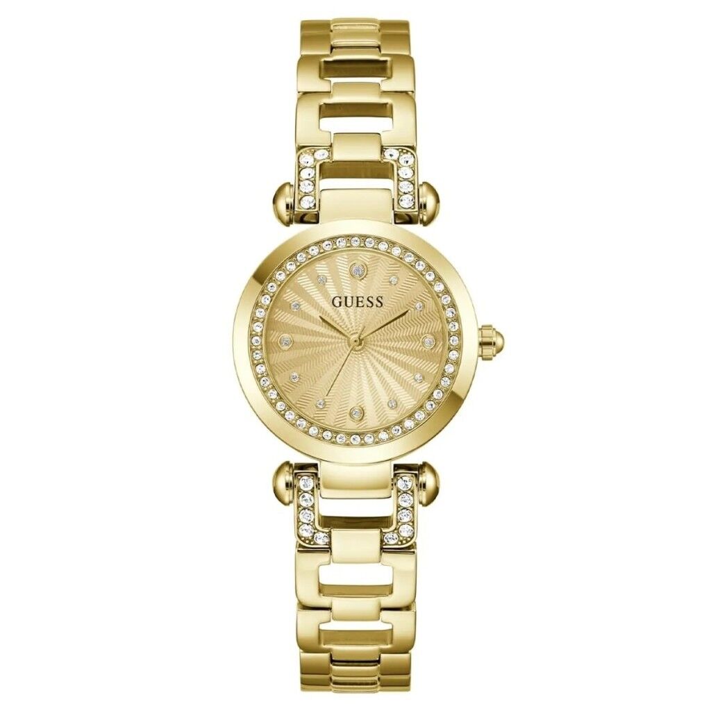 GUESS GUGW0869L4 ALTIN KAPLAMA TAŞLI KADIN KOL SAATİ