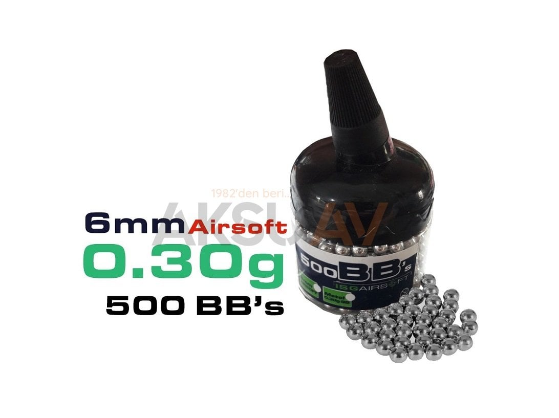 AirSoft 0.30 Gram Alüminyum 6 mm Airsoft BB