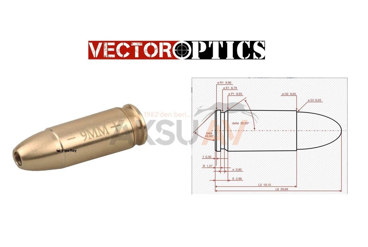 Vector Optics 9 mm Namlu İçi Sıfırlama Lazeri