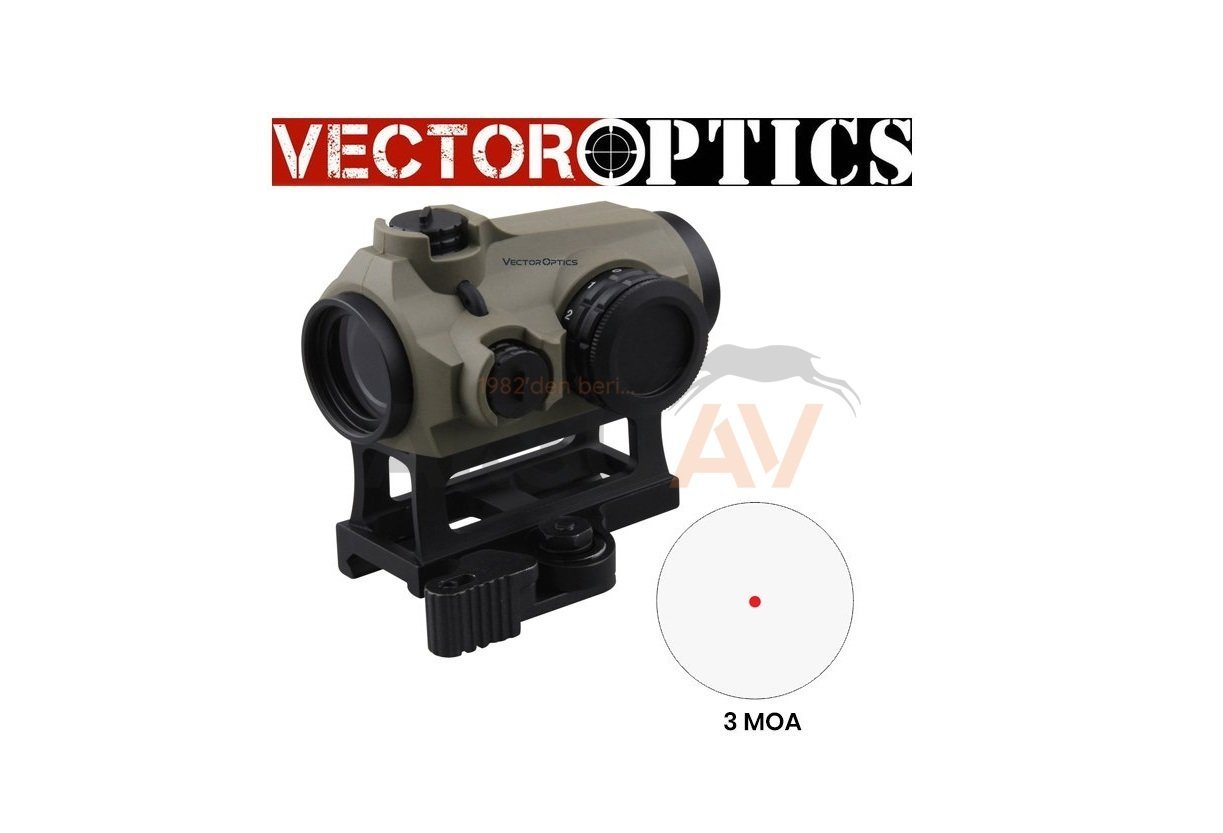 Vector Optics Maverick Gen3 1x22 Kauçuk Kaplı Çöl Rengi Red Dot