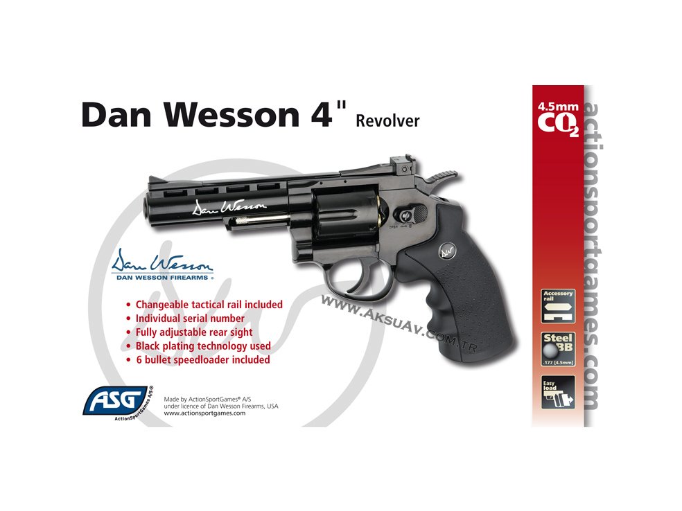 ASG Dan Wesson 4 inç Toplu Havalı Tabanca