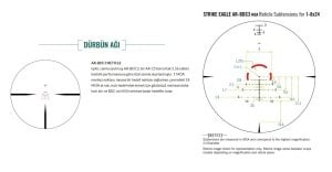 Vortex Strike Eagle 1-8x24 Tüfek Dürbünü