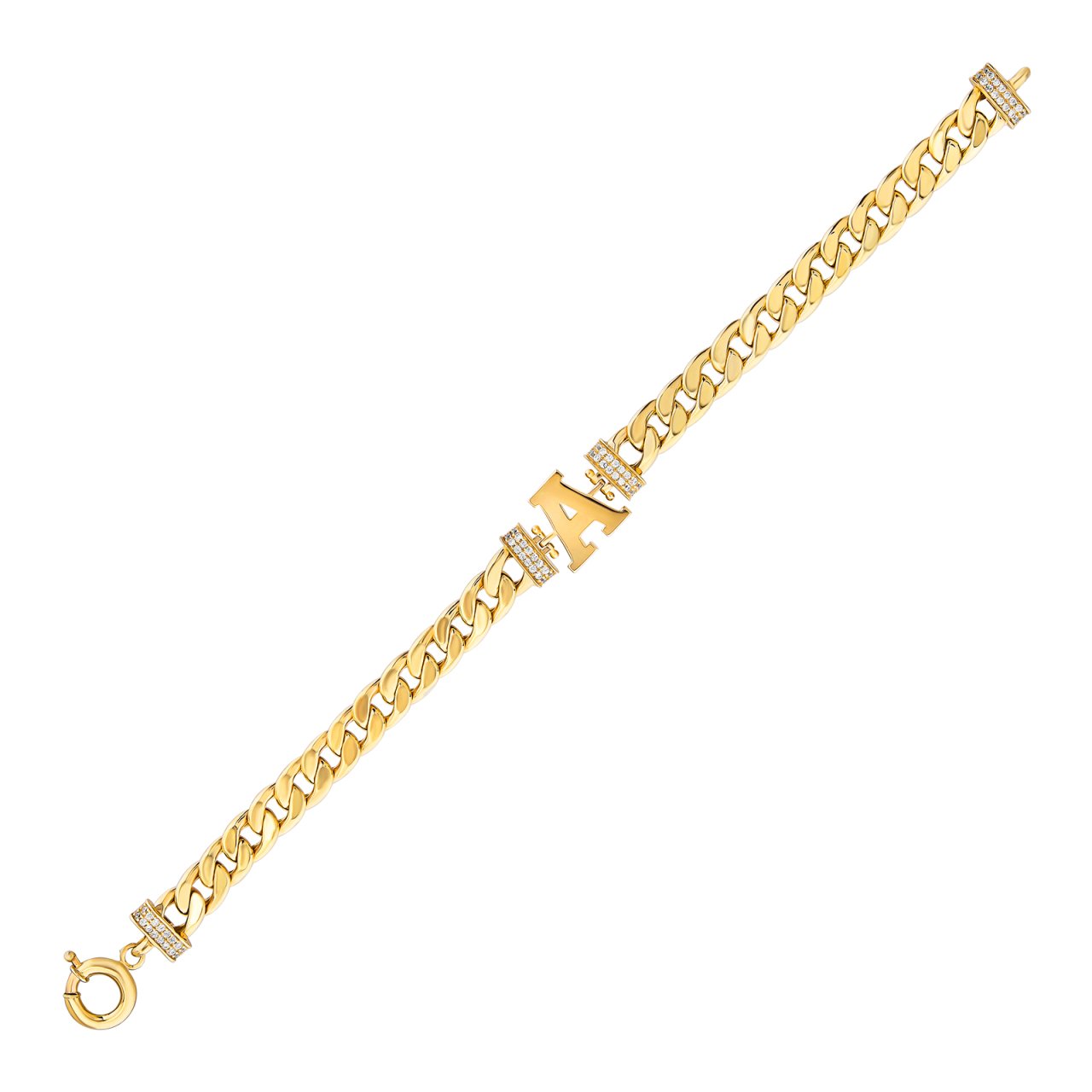 Altın Harf Bileklik - 14 ayar Altın